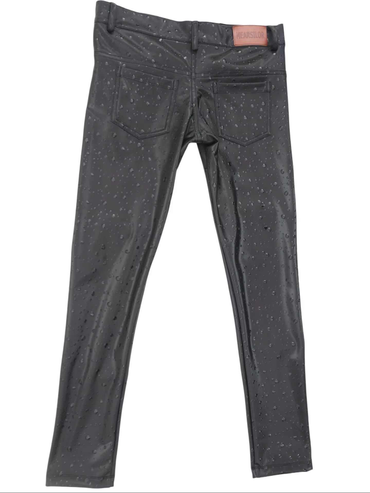 3D Water Drop Print Elastic PU - Street Fashion Jeans Men 评论和价格