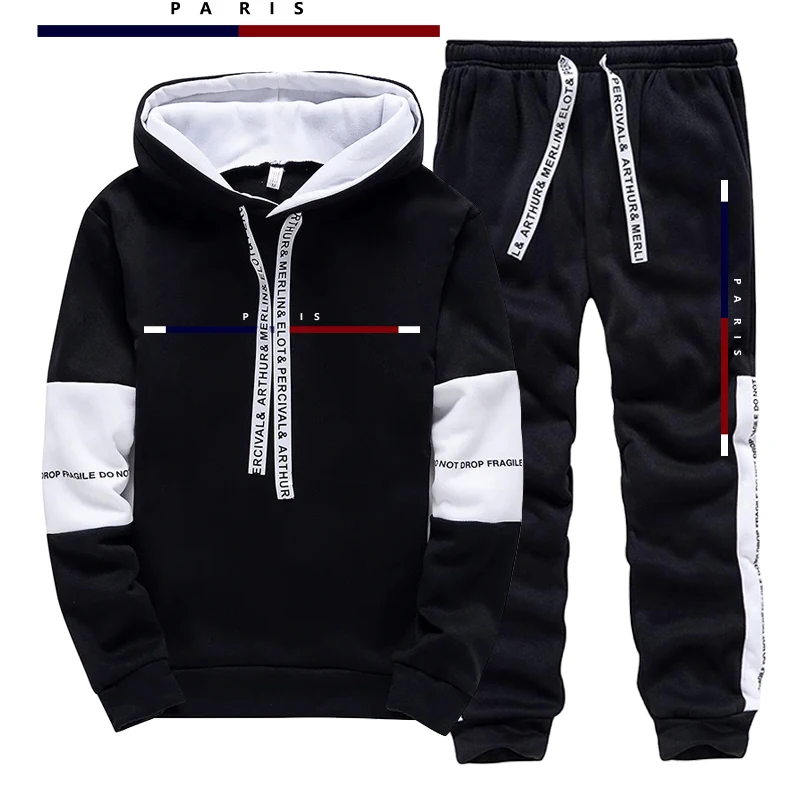 Paris Fashion Printed Men's Se - Street Fashion Outfit For Men 评论和价格